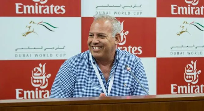 Antonio Cintra at a Dubai World Cup press conference